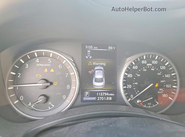 JN1EV7APXJM366413 2018 INFINITI Q50 Black Instrument cluster view