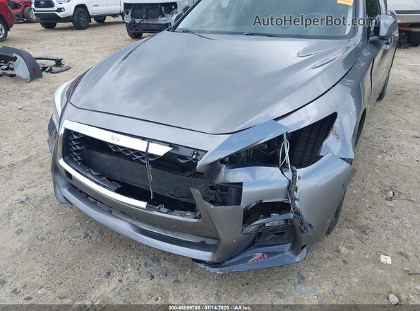 JN1EV7APXJM366508 2018 INFINITI Q50 Gray Դիմացի տեսք