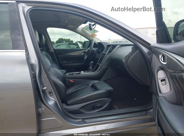 JN1EV7APXJM366508 2018 INFINITI Q50 Gray Սալոնի դիմացի տեսք