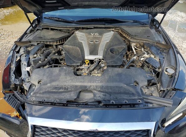 JN1EV7APXJM590359 2018 INFINITI Q50 Black Engine compartment view