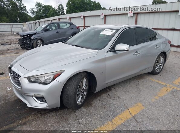 JN1EV7APXKM515775 2019 INFINITI Q50 Silver Передня ліва чверть