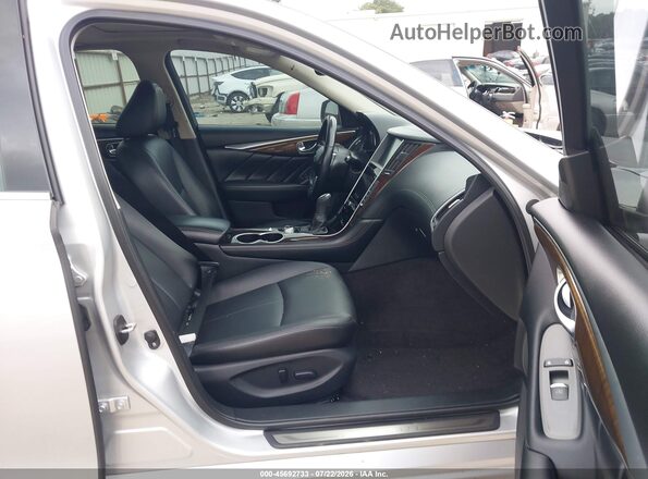JN1EV7APXKM515775 2019 INFINITI Q50 Silver Вид салону спереду