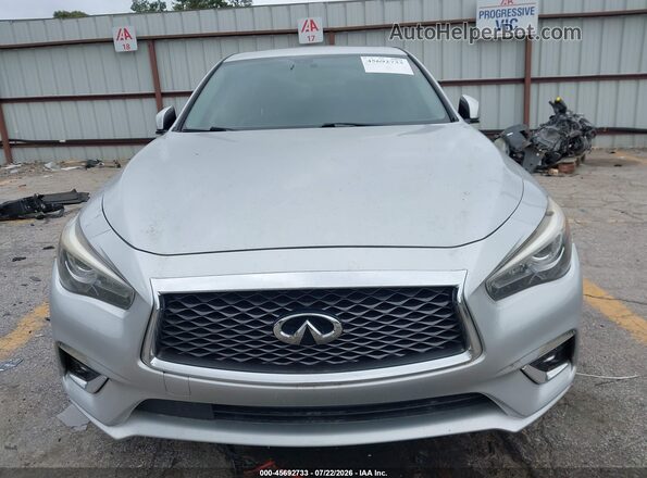 JN1EV7APXKM515775 2019 INFINITI Q50 Silver Вид спереду