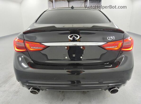 JN1EV7APXKM517235 2019 INFINITI Q50 Black Հետևի տեսք