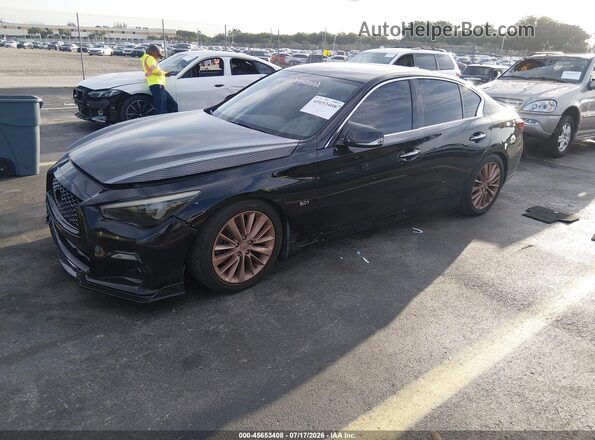 JN1EV7APXKM519552 2019 INFINITI Q50 Black Vista tres cuartos delantera izquierda