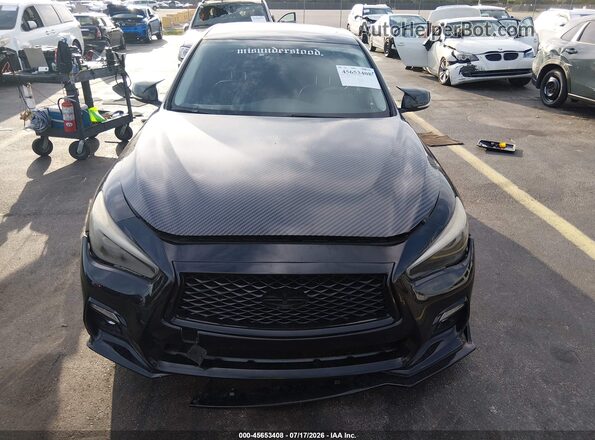 JN1EV7APXKM519552 2019 INFINITI Q50 Black Vista interior trasera