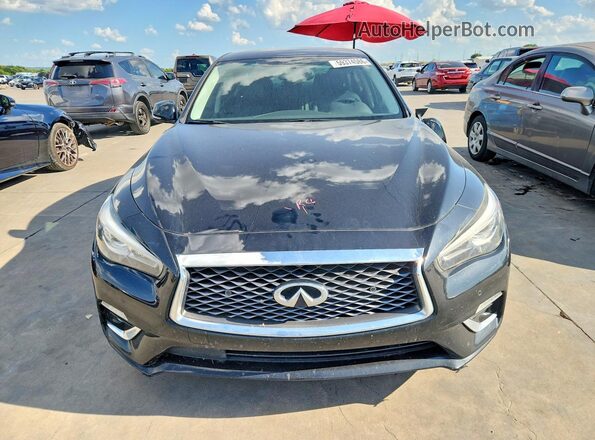JN1EV7APXKM540563 2019 INFINITI Q50 Black Front view