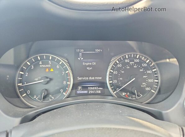 JN1EV7APXKM540563 2019 INFINITI Q50 Black Instrument cluster view