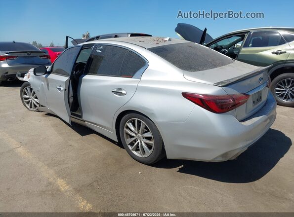 JN1EV7APXLM200685 2020 INFINITI Q50 Silver Rear left