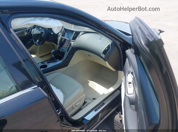 JN1EV7AR0HM840400 2017 INFINITI Q50 Black Widok wnętrza z przodu