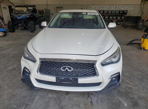 JN1EV7AR0JM432419 2018 INFINITI Q50 White წინა ხედი