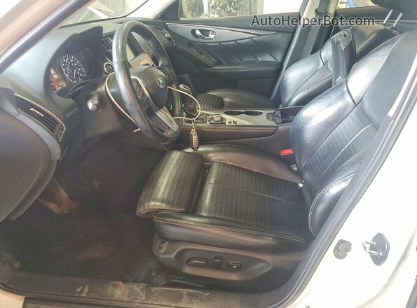 JN1EV7AR0JM432419 2018 INFINITI Q50 White წინა სალონის ხედი