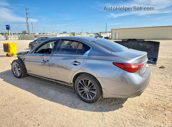 JN1EV7AR0JM437572 2018 INFINITI Q50 Gray Rear left