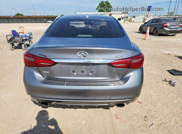 JN1EV7AR0JM437572 2018 INFINITI Q50 Gray Rear view