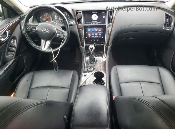 JN1EV7AR0JM443162 2018 INFINITI Q50 Blue Dashboard view