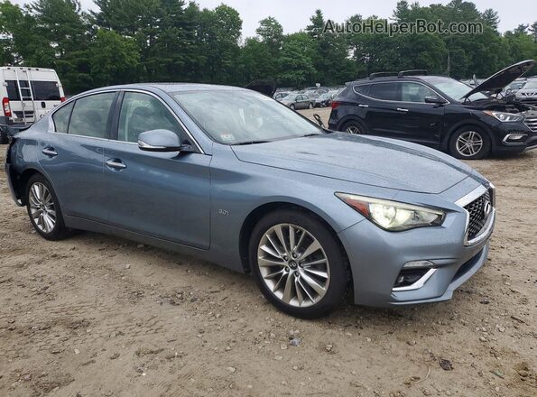 JN1EV7AR0JM443162 2018 INFINITI Q50 Blue Front right