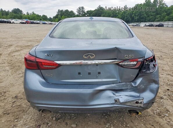 JN1EV7AR0JM443162 2018 INFINITI Q50 Blue Rear view