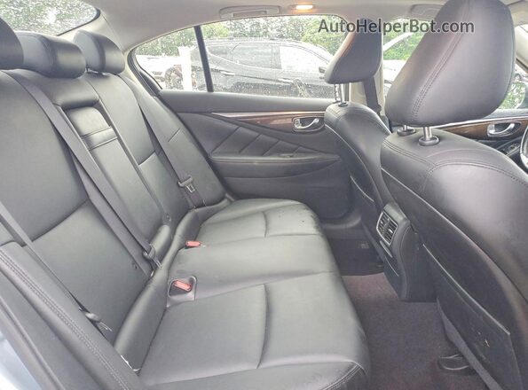 JN1EV7AR0JM443162 2018 INFINITI Q50 Blue Rear seats view