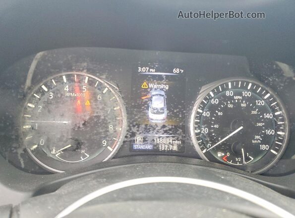 JN1EV7AR0JM443162 2018 INFINITI Q50 Blue Instrument cluster view