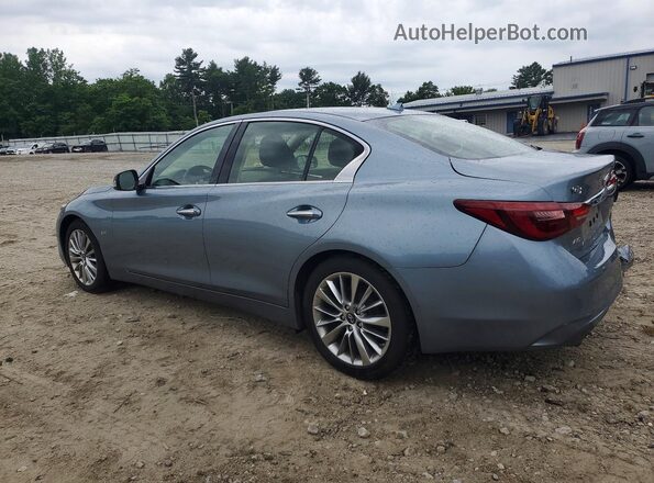 JN1EV7AR0JM443162 2018 INFINITI Q50 Blue Rear left