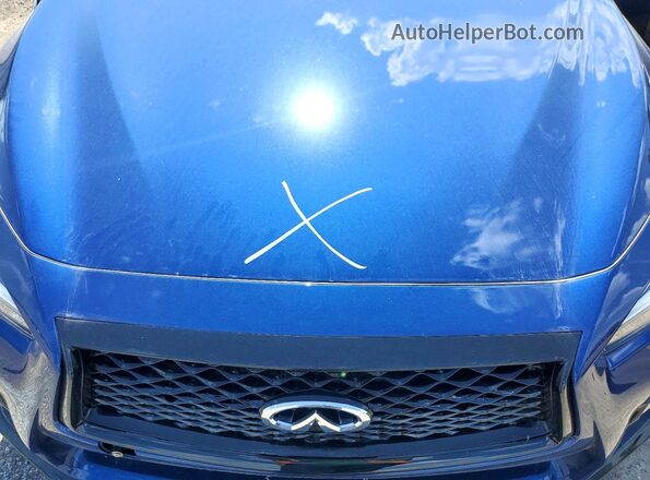 JN1EV7AR0JM611897 2018 INFINITI Q50 Blue Вид задньої частини салону