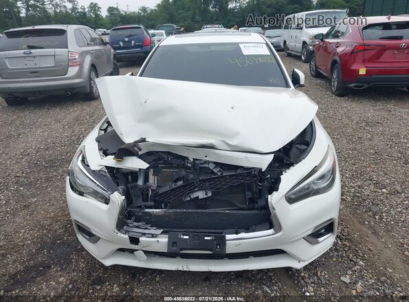 JN1EV7AR0KM551847 2019 INFINITI Q50 White ხელსაწყოთა პანელის ხედი