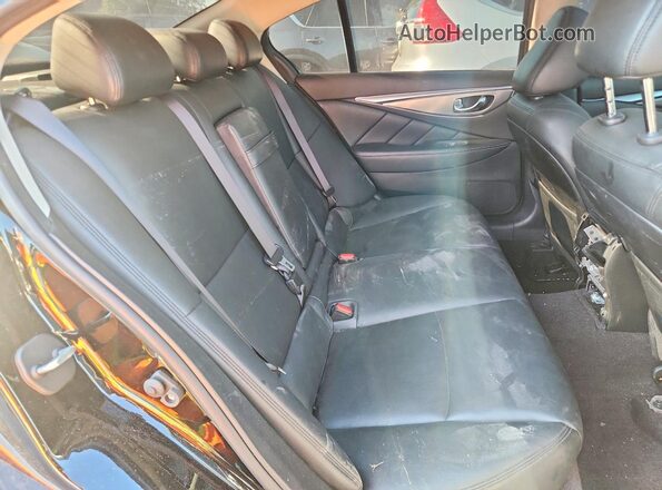 JN1EV7AR0KM555431 2019 INFINITI Q50 Black უკანა სავარძლების ხედი