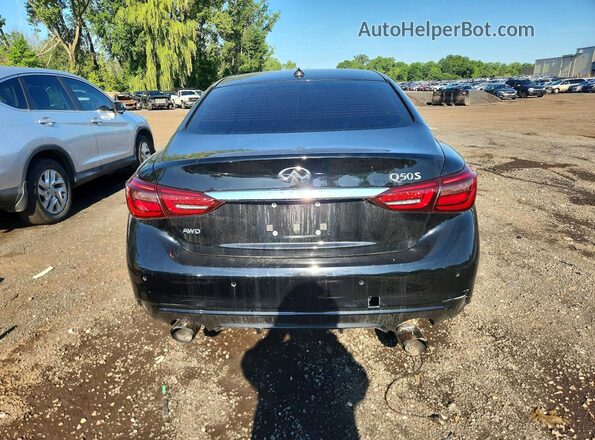 JN1EV7AR0KM555431 2019 INFINITI Q50 Black უკანა ხედი