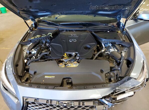JN1EV7AR0LM252702 2020 INFINITI Q50 Gray Rear interior view