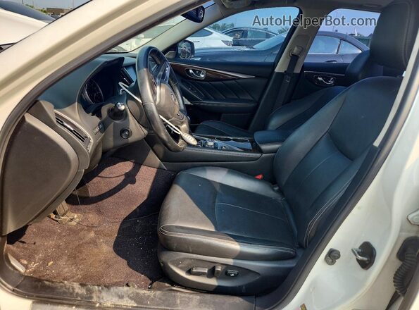 JN1EV7AR1JM442974 2018 INFINITI Q50 White Вид салону спереду