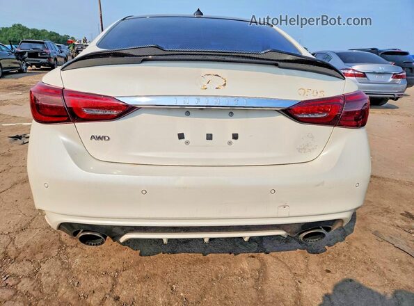 JN1EV7AR1JM442974 2018 INFINITI Q50 White Вид ззаду