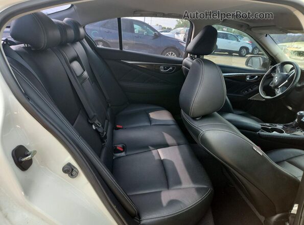 JN1EV7AR1JM442974 2018 INFINITI Q50 White Вид задніх сидінь