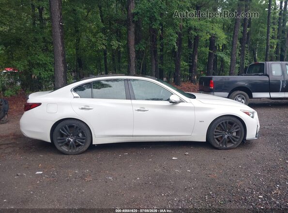 JN1EV7AR1JM611360 2018 INFINITI Q50 White უკანა სალონის ხედი