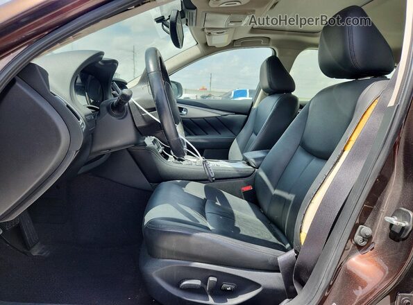 JN1EV7AR1LM251042 2020 INFINITI Q50 Brown Widok wnętrza z przodu