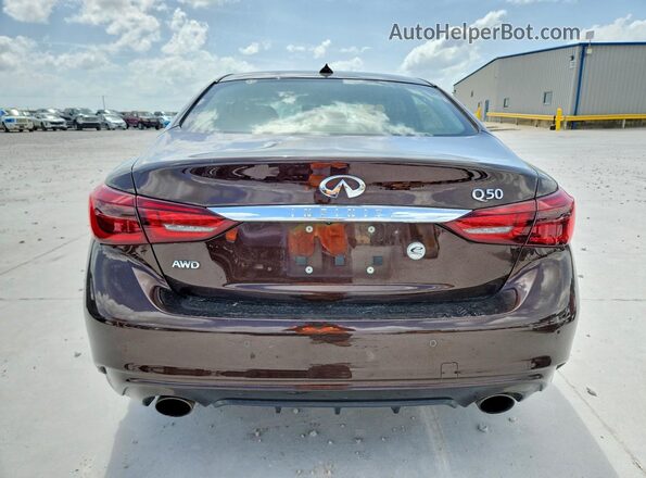 JN1EV7AR1LM251042 2020 INFINITI Q50 Brown Widok z tyłu