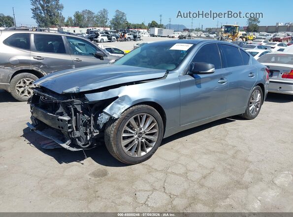 JN1EV7AR1LM254118 2020 INFINITI Q50 Gray წინა მარცხენა ხედი სამი მეოთხედიდან