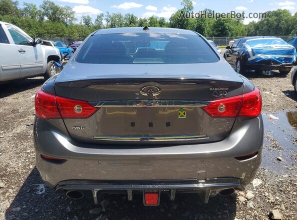 JN1EV7AR2GM340141 2016 INFINITI Q50 Gray Widok z tyłu