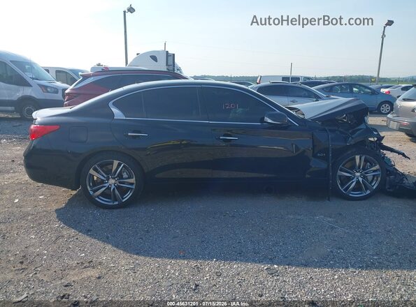 JN1EV7AR2HM831732 2017 INFINITI Q50 Black Вид задньої частини салону