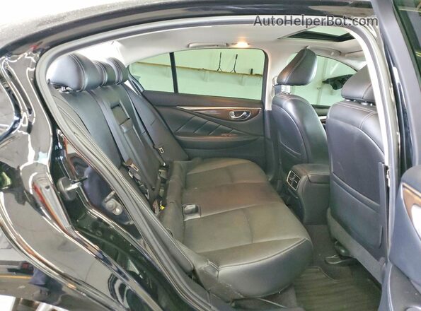 JN1EV7AR2JM433698 2018 INFINITI Q50 Black უკანა სავარძლების ხედი