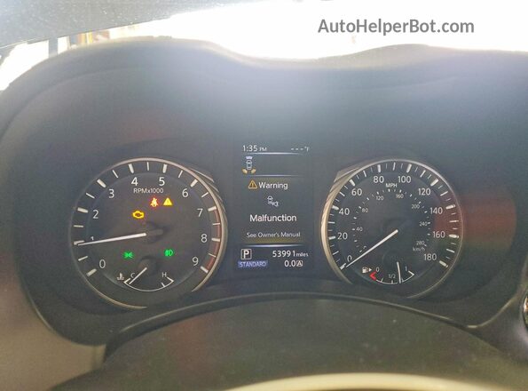 JN1EV7AR2JM433698 2018 INFINITI Q50 Black ხელსაწყოთა პანელის ხედი