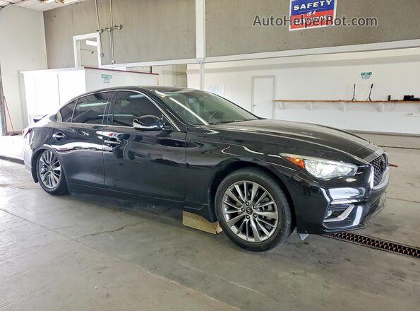 JN1EV7AR2JM433698 2018 INFINITI Q50 Black წინა მარჯვენა