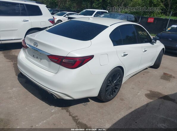 JN1EV7AR2JM437623 2018 INFINITI Q50 White Rear right