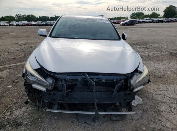 JN1EV7AR2JM440473 2018 INFINITI Q50 Silver Widok z przodu