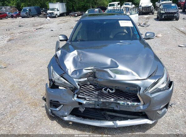 JN1EV7AR2JM441817 2018 INFINITI Q50 Silver Instrument cluster view