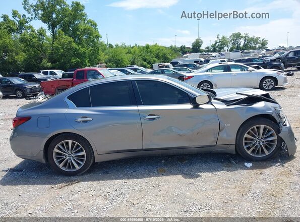 JN1EV7AR2JM441817 2018 INFINITI Q50 Silver Rear interior view