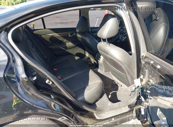 JN1EV7AR2JM445477 2018 INFINITI Q50 Black VIN კოდის სტიკერის ხედი