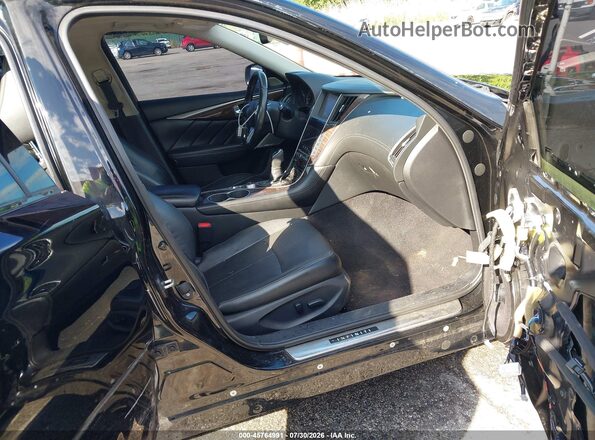 JN1EV7AR2JM445477 2018 INFINITI Q50 Black წინა სალონის ხედი
