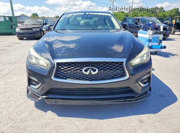 JN1EV7AR2JM612016 2018 INFINITI Q50 Black Դիմացի տեսք