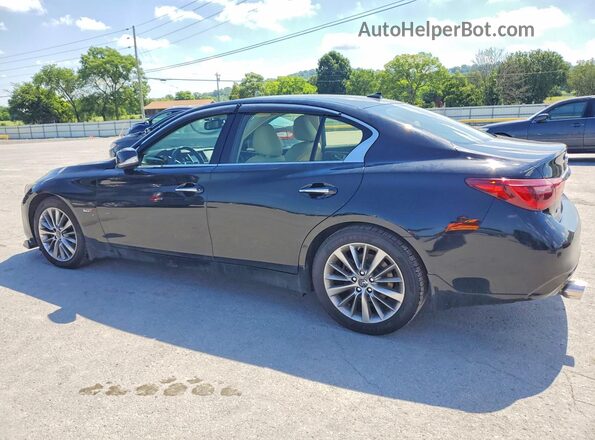 JN1EV7AR2JM612016 2018 INFINITI Q50 Black Հետևի ձախ