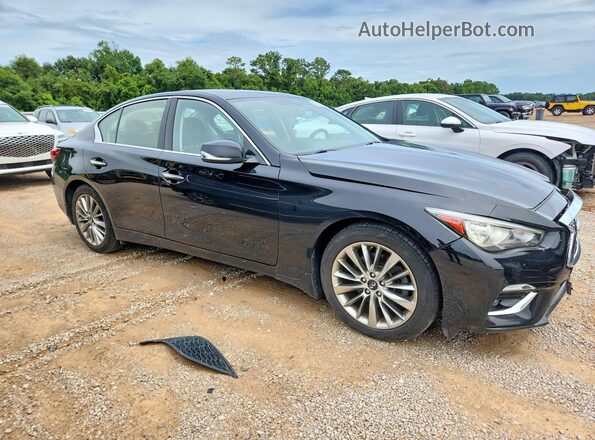 JN1EV7AR2KM554491 2019 INFINITI Q50 Black Delantero derecho